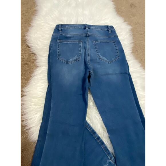 Chelsea And Violet Womens Bootcut Jeans Pockets Belt Loops High Rise Size 26 - Picture 9 of 10